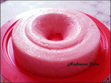 O pudim de goiaba saboroso