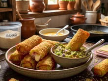 Impossível resistir à crocância deste enroladinho de queijo e presunto com massa de pastel e empanado: são poucos ingredientes e muita praticidade