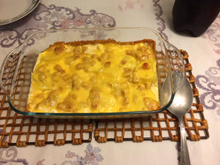 Batata com bacon ao forno