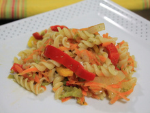 Macarrão com legumes