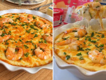 Camarão gratinado ao molho de queijos: fiz no almoço de Páscoa e vou repetir nas festas de fim de ano, a família pediu