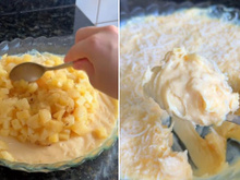 Gelado de abacaxi cremosão é a sobremesa que toda a minha família quer no Natal (não leva gelatina!)