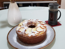 Bolo de maçã e iogurte