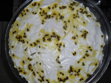 Bolo mousse de maracujá