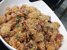 Farofa de pinhão com bacon