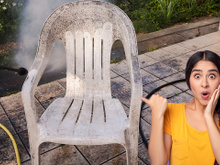 Diga adeus à cadeira de plástico encardida! Esse truque caseiro simples vai deixá-las novinhas em folha!