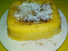 Cuscuz simples no pote vazio da margarina