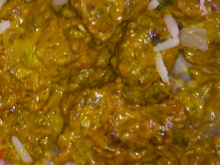 Picadinho de carne com creme