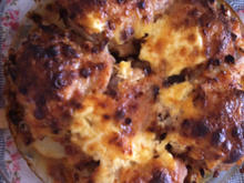 Filé de frango com creme de cebola