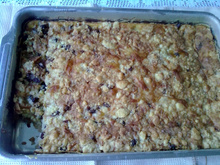 Cuca de banana com maçã