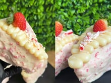 Fatia cravejada: bolo inspirado no morango cravejado é mais uma versão do doce do momento e tem tudo para ser um sucesso de vendas