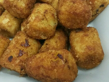 Banana frita crocante