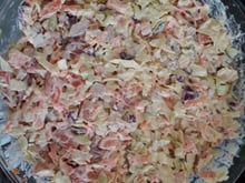 Salada cremosa de repolho