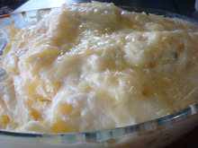 Mandioca ao molho branco