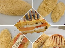 Pão de micro-ondas de aveia e milho