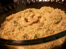 Farofa com castanha de caju