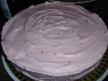 Torta nuvem de morango