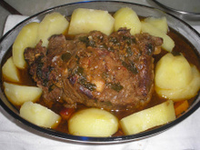 Contra filé com molho de cerveja ao forno