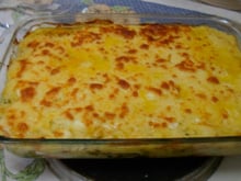 Escondidinho de bacalhau em neve