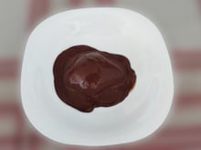 Pera ao creme de capuccino