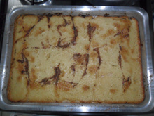 Delícia de bolo de banana