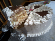 Bolo mousse de abacaxi