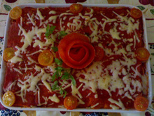 Lasanha de Frango com Pão