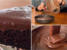 Esse é o bolo de chocolate natureba mais molhadinho que você vai comer na vida: segredo da receita está em ingrediente inusitado