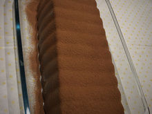 Mousse de corte de chocolate