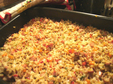 Arroz de forno fácil e barato