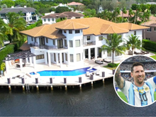 Longe dos campos, Messi passa seu tempo livre em mansão de R$ 53 milhões à beira-mar na Flórida, com 8 quartos, duas docas privativas e piscina com cascata