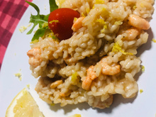 Risoto de camarão com limão siciliano Gran JM
