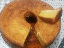 Bolo cremoso de fubá da Sandra