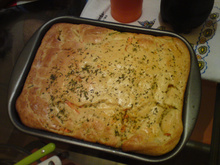 Torta de palmito no liquidificador