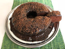 Bolo fácil de chocolate no liquidificador