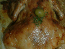 Frango assado muito simples e delicioso