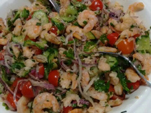 Ceviche de camarão