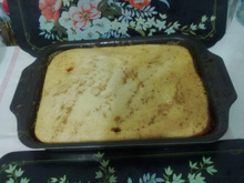 Bolo de banana caramelizada fácil