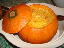 Camarão na moranga