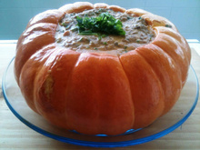 Carne de sol na abóbora