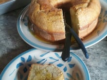 Bolo de maracujá crocante