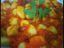 Nhoque de batata doce ao molho sugo