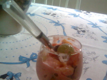 Salada de frutas com Gelatina