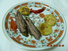 Fraldinha assada na mostarda