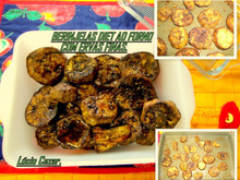 Berinjela diet ao forno com ervas finas