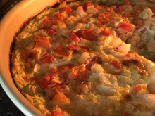 Ovos no forno com legumes