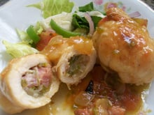 Filé de frango recheado