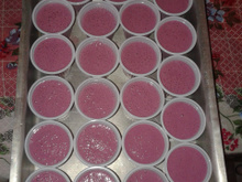 Flan de uva com gelatina