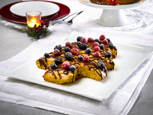 Bolo de Natal com ganache de chocolate