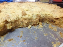 Cuca cremosa da doce de leite